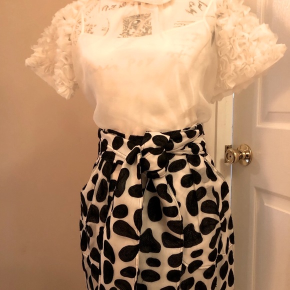 SOLD SOLD SOLD $595 NWT St. John Couture Raw Silk Semi Sheer Top - Picture 10 of 10